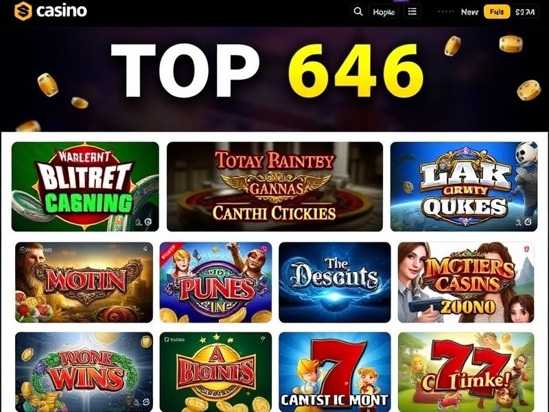 Discover the best in online gambling at top646.com - a trusted platform offering top Casino Games, exclusive promotions, and secure real-money betting experiences. Join today!